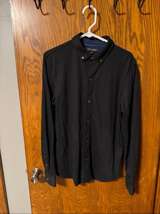 Banana Republic Other - Banana Republic Men's Black Long-Sleeve Button-Down Shirt